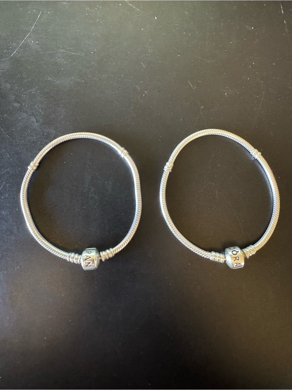 2 Pandora Link Chain Bracelets